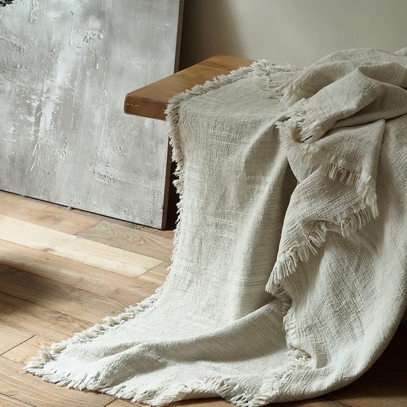Southern French Holiday Cotton and Linen Towel Blanket, Linen Fabric Office Nap Blanket, Blanket, Towel Quilt, Suitable for All Seasons