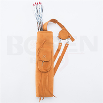 Yan-character improved version of American traditional hunting bow-back arrow pot Archer cowhide archery arrow shooting archery