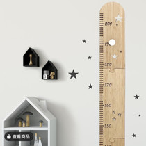 INS Nordic splicing wooden height ruler childrens room living room star wooden growth hanging ruler photography props