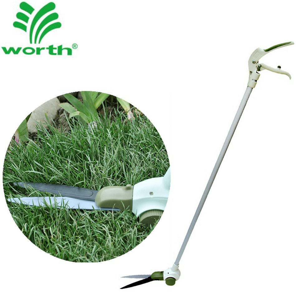 Worsch Duck Head Style Grass Cut 1317 Standing Lengthened Handle Finishing Green Hedge Lawn Scissors Home Gardening Tools
