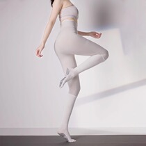 Summer three-dimensional front ear calf long yoga socks non-slip professional womens Pilates socks long tube sports slimming