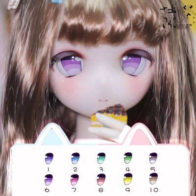 taobao agent [Small trouble] BJD/MDD/DD/TINYFOX doll Original Cartoon Pressive Eye Film 6 points, 4 points and 3 minutes