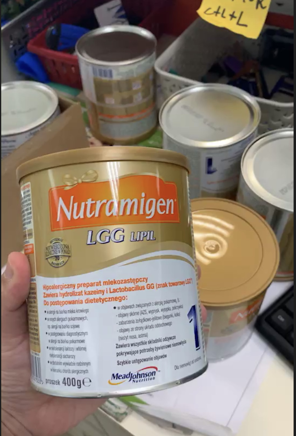 Poland US Johnson & Johnson Nutramigen Anminjian LGG1 segment lactose-free deep hydrolysis allergy diarrhea