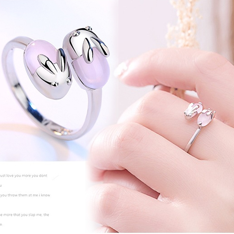 Small dance Johan Rabbit Ring Rabbit Ring Girl Ring Girl Ring Small Dance Cos Cockpit Peripheral Ornaments