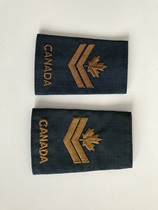 Overseas direct mail version of the original brand new Canadian epaulettes dark color embroidery cloth label a variety