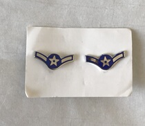 The new American-made public King version of the metal emblem empty Jun pilot collar badge a pair