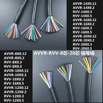 AVVRrvv81012 14 20 core 0 12 0 2 0 3 0 5 square signal doorbell line Power cable