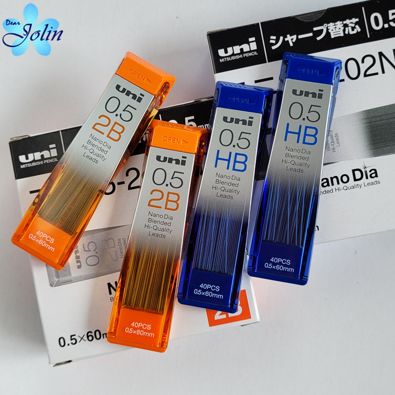 Japanese-made Mitsubishi UNI0 5 automatic pencil replacement refill Nano Dia nano diamond core HB2B40 root pack