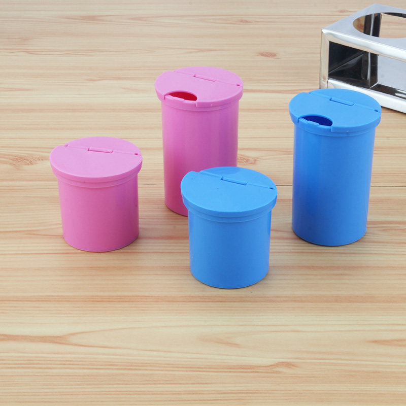 Medical pc small cup disinfection bottle high temperature resistant semi-flip oral dental disinfection cup alcohol bottle ointment cylinder medicine tank