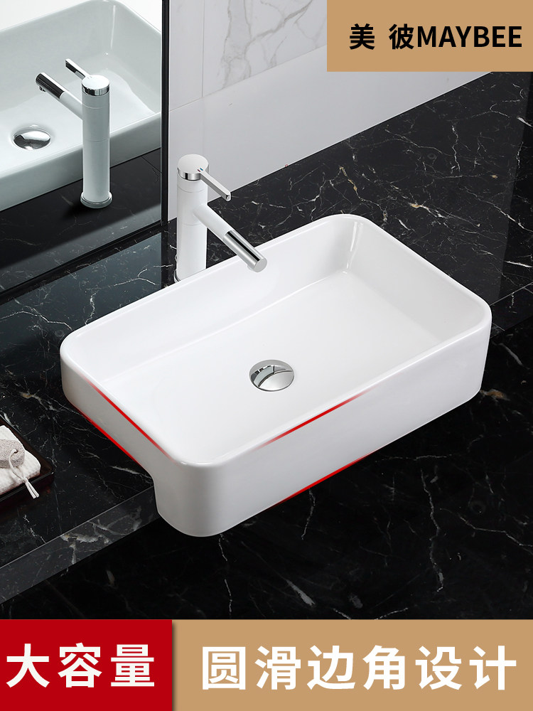 Semi-recessed wash basin Semi-recessed wash basin Semi-recessed wash basin Powder room Wash basin Semi-hanging ceramic basin Basin
