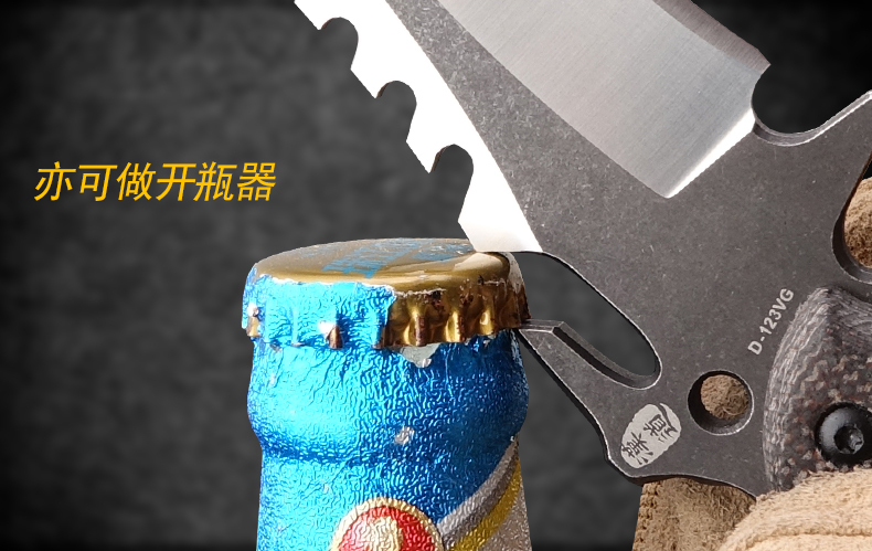 道 三叉戟 VG10 dao sống sót hoang dã ngoài trời chiến thuật dao thẳng tự cắt dao tự vệ quân sự dao sống sót - Công cụ Knift / công cụ đa mục đích kim da nang