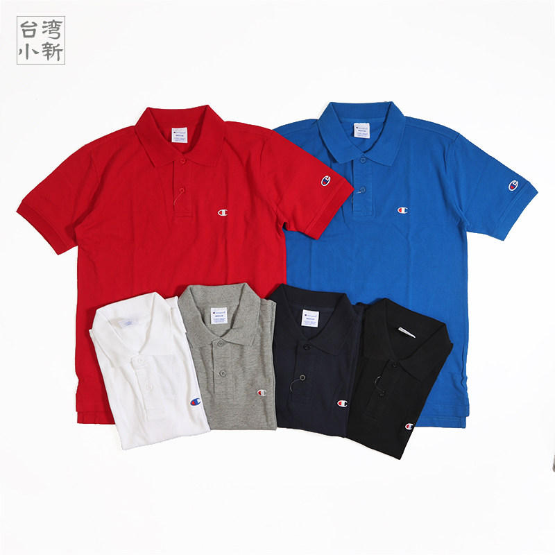 CHAMPION Day version of small C embroidery LOGO short sleeve POLO shirt C3-F356