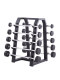 Commercial Fixed Barbell with Round Head, One-Piece Rubber-Coated Straight Bar and Curved Bar Barbell Set, Barbell Rack, Home Fitness Equipment