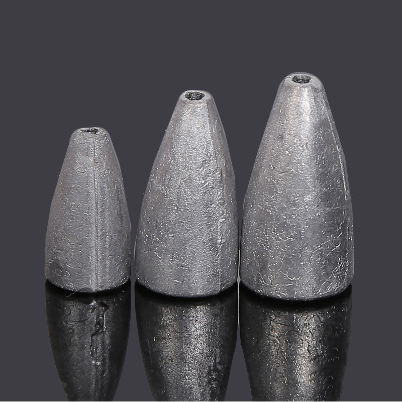 Texas Fishing Group Lead Pendant Subwarhead Through Heart Pendant Hollow Lead Bullet Fast Lead Round Lead Pendant Anti-Hang Bottom Fishing Accessories