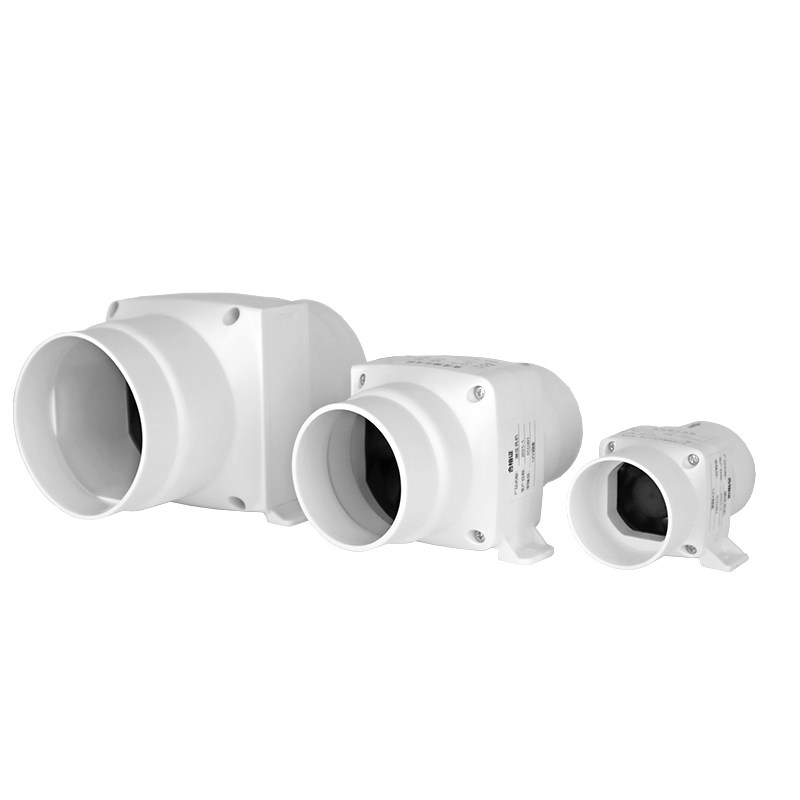 Small Duct Fan Exhaust Fan 5075110Pvc Moxibustion Bathroom Air Conditioning Hole Booster Ventilation Fan Exhaust Fan