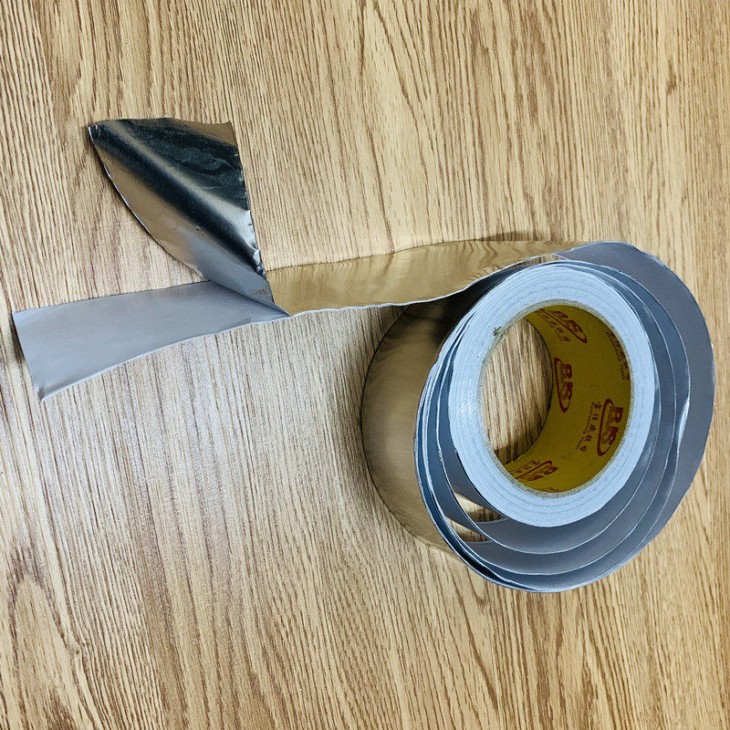 Interface Sealing Aluminum Foil Tape, Thickened, Waterproof, Flame Retardant, High Temperature Resistant, Silver Exhaust Duct, Aluminized Film Tin Foil Tape