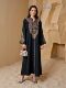 New Middle Eastern Dubai Women's Long Dress with Rope Embroidery Robe Dress