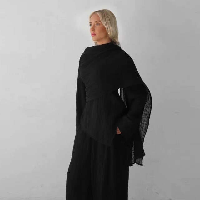 Solid Color Top and Pants Set