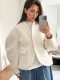 European and American Style New Fashion Loose Casual Woolen Short Jacket Loose Cardigan Jacket Top
