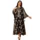 New Middle Eastern Embroidered Sequin Robe Plus Size Women's Dress Embroidered Sequin Dress