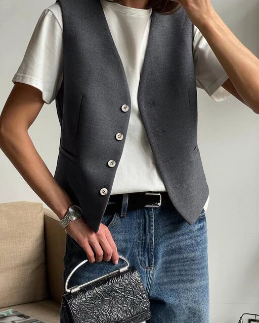 European and American Style Summer New Fashion Versatile Sleeveless Vest and Pants Set Tank Top Pants Set