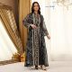New Middle Eastern Women's Fashion Mesh Sequined Appliqué Robe Dress Sequined Robe Dress