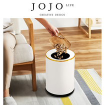 JOJOS L PD ? Garbage drum household toilet living room office high - grade without cover large number stainless