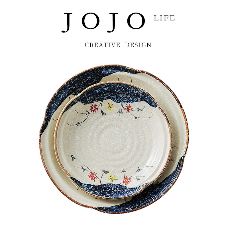 JOJOS L PD Aoxue tableware set Japanese and wind hard fine porcelain home creative) Aoxue