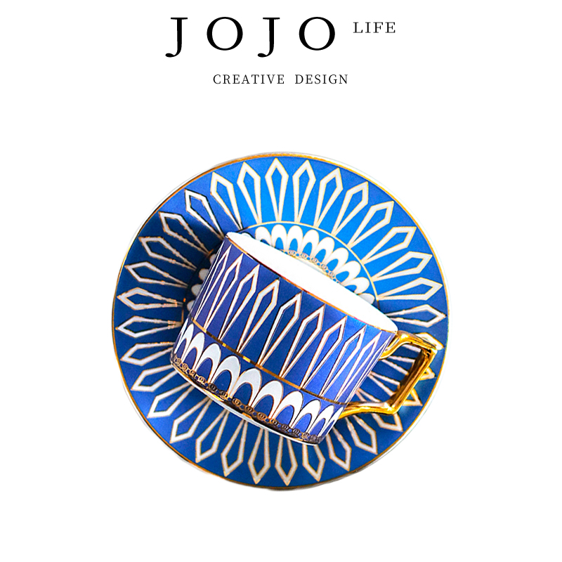 JOJO-Jue- Cup in English style light lavish hanging ceramic European style small lavish coffee cup sleeve) Baroness