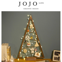 JOJOS L PD Clear Christmas tree hanging ornaments scene wooden Christmas ornaments) Qingdu