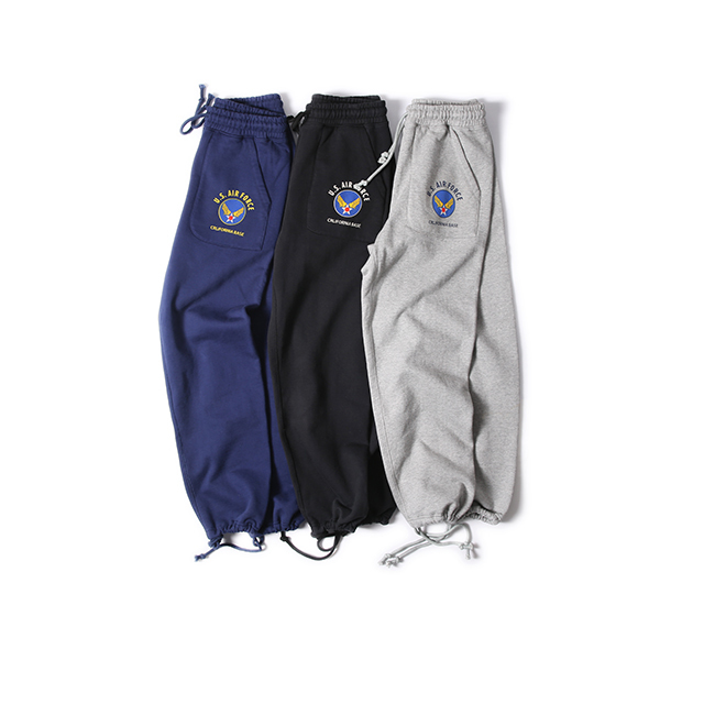 Bob Dong U.S. California Air Force Base Military-Style American Retro Casual Pants Sports Sweatpants Bob Dong U.S. California Air Force Base Military-Style American Retro Casual Pants Sports Sweatpants