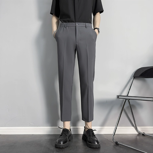 Летний тонкий костюм, универсальные штаны для отдыха, облегающий крой, свободный прямой крой