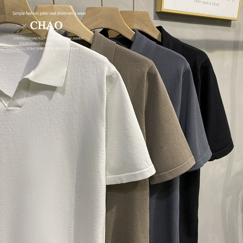 Летняя тонкая цветная футболка polo