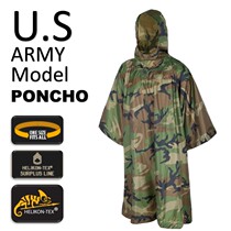 Herlicken HELLIKON Rain Cape Classic American Waterproof Composition Sky Screen Outdoor Hiking Tactical Jungle Raincoats Z