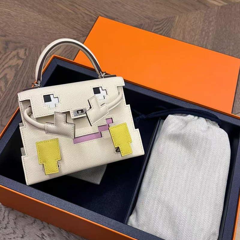 Korean Genuine Leather Women's Bag Doll-Style Funny Women's Bag Mosaic Handbag Cute Mini Shoulder Crossbody Bag Korean Genuine Leather Women's Bag Doll-Style Funny Women's Bag Mosaic Handbag Cute Mini Shoulder Crossbody Bag