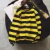 Aberdeen nam văn học nam sọc lỏng áo len đầu mùa thu bến cảng xu hướng gió mũ trùm đầu chic chic Hàn Quốc ao hoodie Áo len