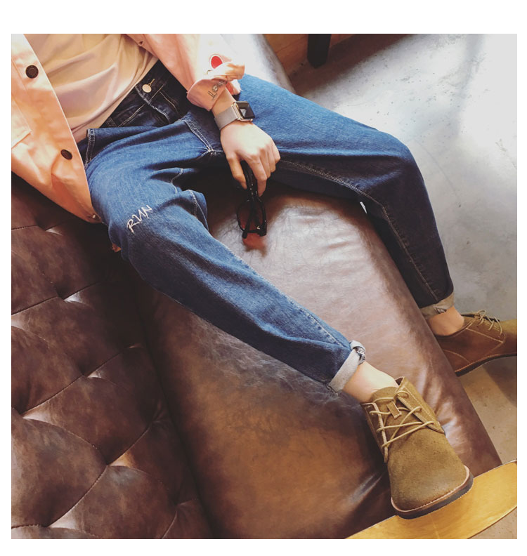 Jeans pour jeunesse droite en vrac en coton pour automne - Ref 1470649 Image 30