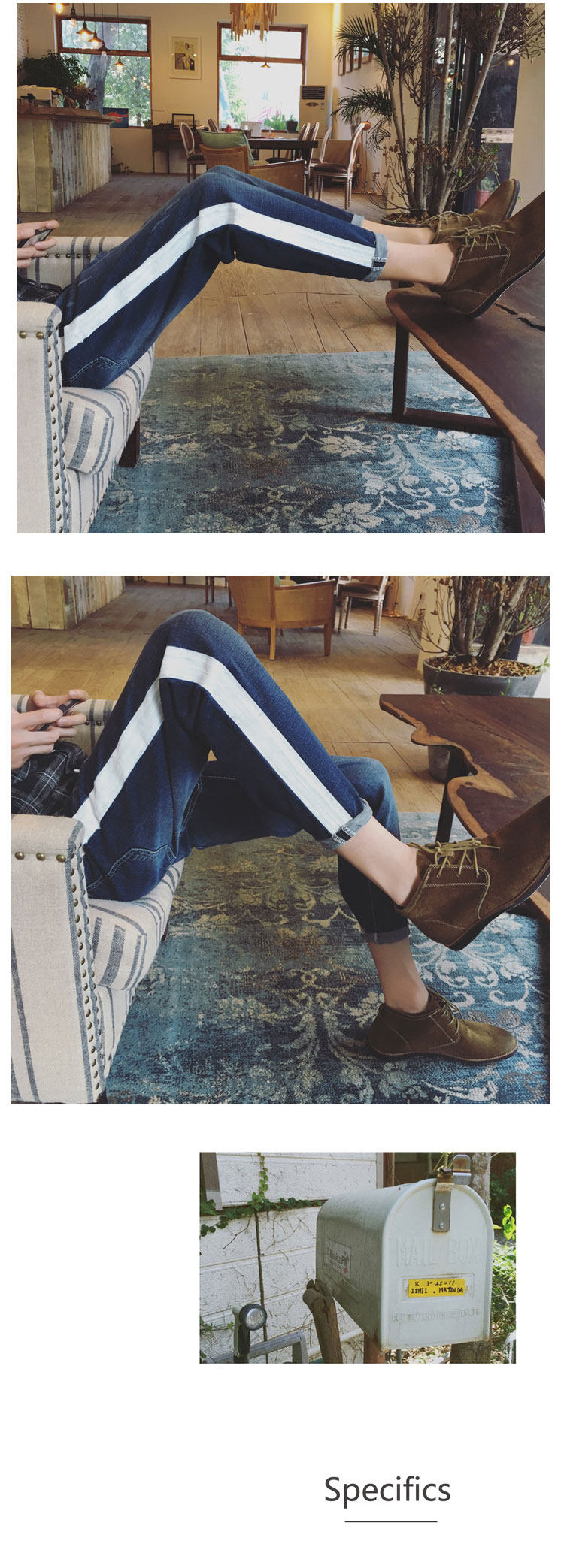 Jeans pour adolescent droite en vrac pour automne - Ref 1480620 Image 26