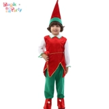 Рождественский детский зеленый костюм для мальчиков