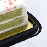 Выпечка упаковка треугольник режущая коробка для пирога ящик с муссом тысяча -слоя торт западно -точка пакетная коробка вытягивание всасывающая коробка