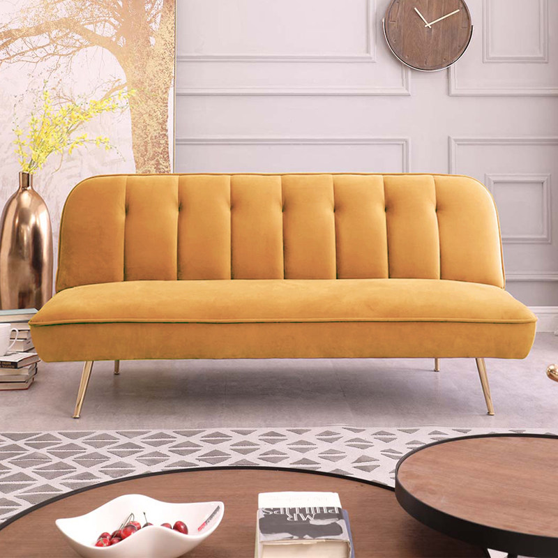 Minimalist multifunction sofa bed Dual-use Folding living-room Small family type Province space light lavish and lazy human fabric sofa