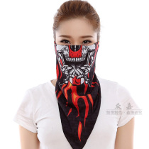 Summer riding headscarf sunscreen mask anti-ultraviolet neck cover face protection for men and women dust face towel summer triangle scarf neck