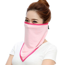 Summer cycling head scarf Sunscreen UV mask Triangle towel Mens and womens bicycle neck cover collar half face towel