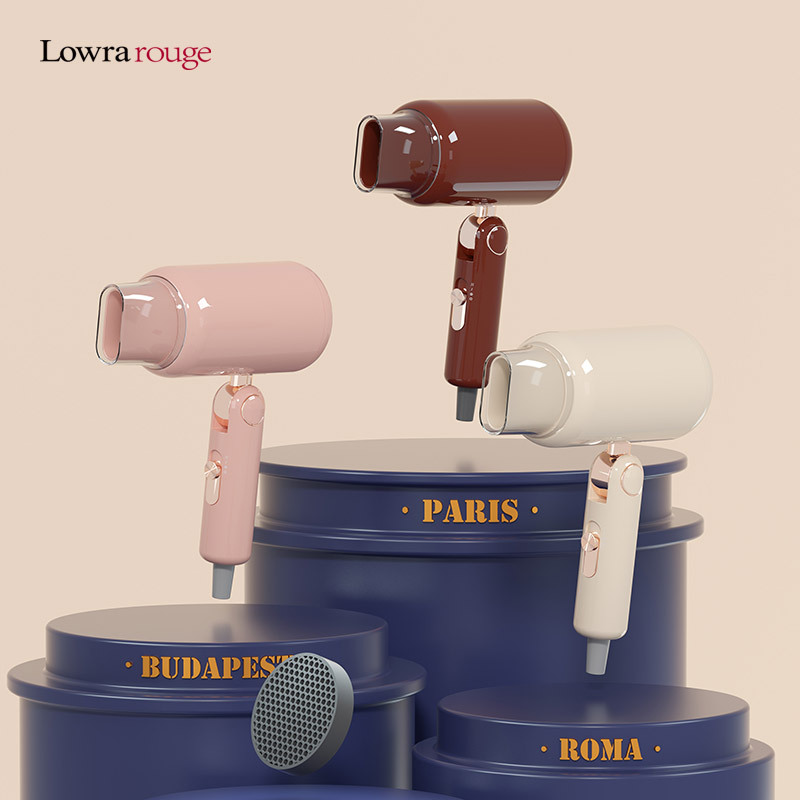 Lowrarouge roller hair dryer household low radiation negative ion hair care hair dryer student dormitory hair dryer