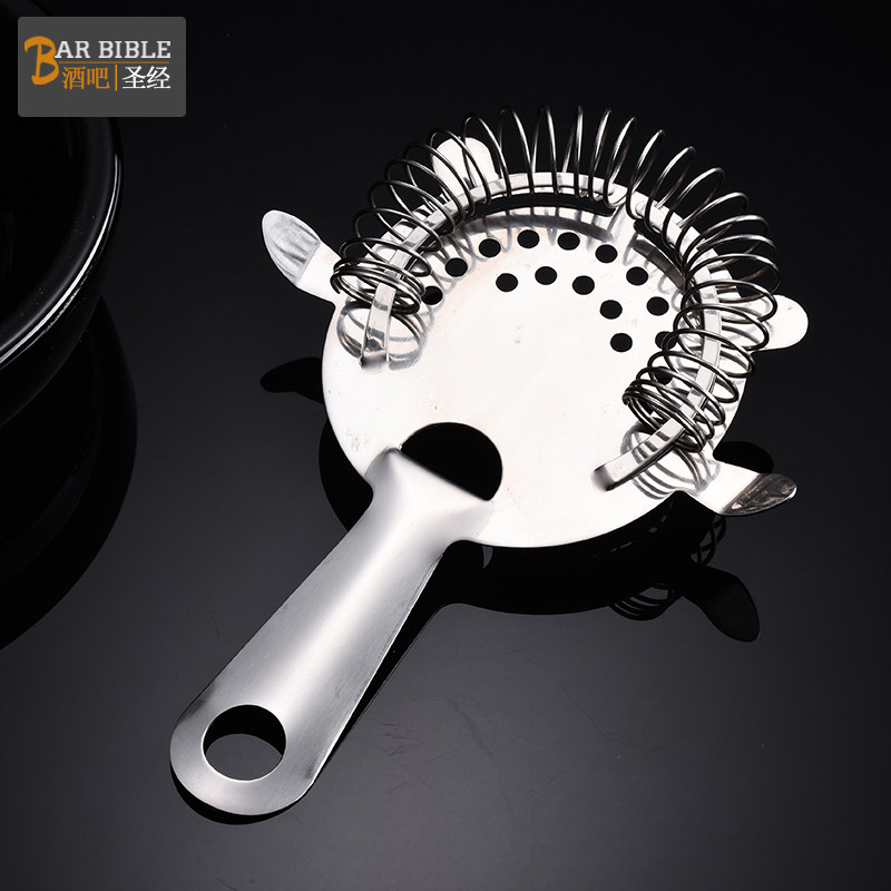 Bar bartender stainless steel four-corner ice filter filter filter filter filter leak screen ice ice ice separator