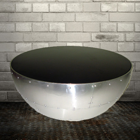 LOFT Aluminum Piliudin Fashion Storage Tempered Glass Tempered Tempered Tempered Tempered Bowls of Circular Multicolored Living Room Short Table