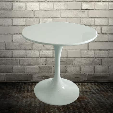 Creative fashion coffee living room tulip negotiation round dining table white fiberglass round coffee table reception round table