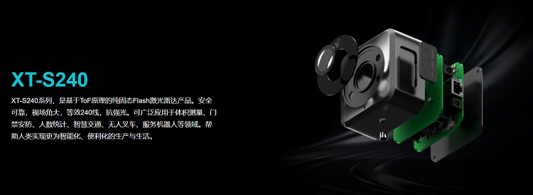 Умная съемка 芯探xt-s240 xt-m120 tof纯固态flash激光雷达 xt-s1单点激光雷达 OTHER