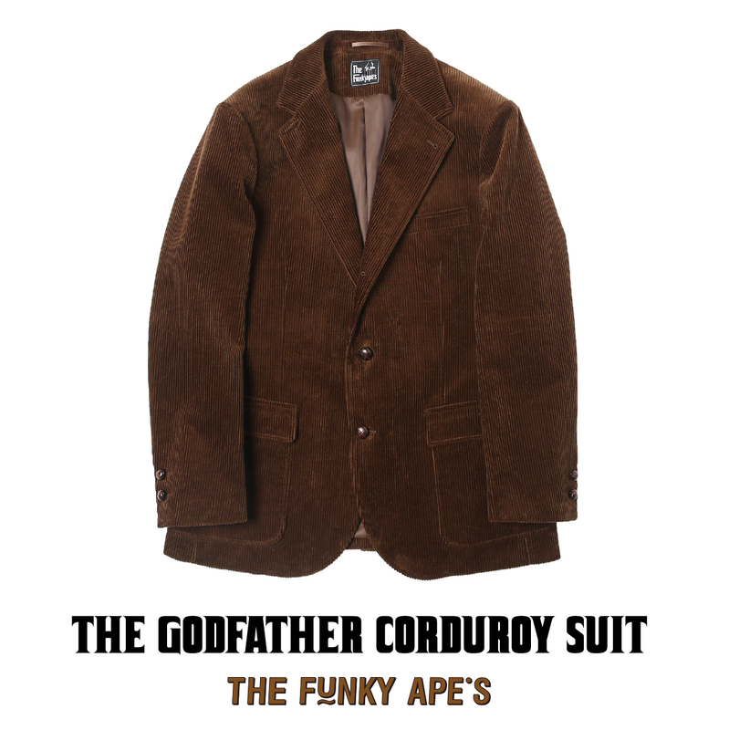 The Godfather Mike Corleone Corduroy Suit American Retro Men's Casual Suit