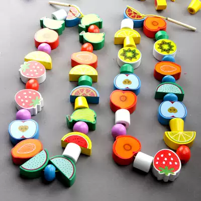 Beaded children's toys big particles puzzle manual diy3 -- 4-5-6 years old hand-eye coordination fine movement training